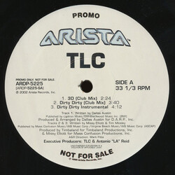 TLC 3D / Dirty Dirty USED VINYL 12INCH 33 S RPM PROMO