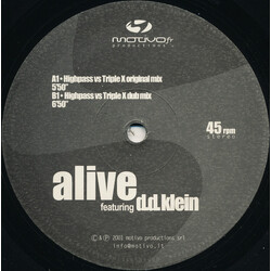 Alive / D.D. Klein Alive USED VINYL 12INCH 45 RPM