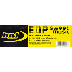 EDP / Ashley Slater Sweet Music USED VINYL 12INCH 33 S RPM