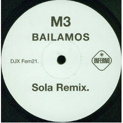 M3 Bailamos USED VINYL 12INCH SINGLE SIDED PROMO