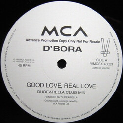 D'Bora Good Love, Real Love USED VINYL 12INCH 45 RPM PROMO