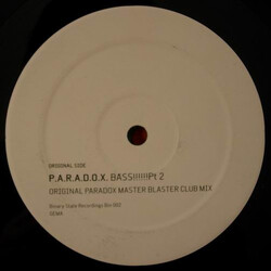 P.A.R.A.D.O.X. Bass!!!!!!Pt 2 USED VINYL 12INCH