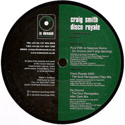 Craig Smith Disco Royale USED VINYL 12INCH 33 S RPM