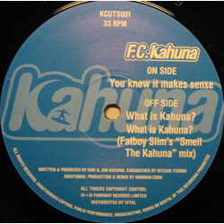 FC Kahuna You Know It Makes Sense / What Is Kahuna? USED VINYL 12INCH