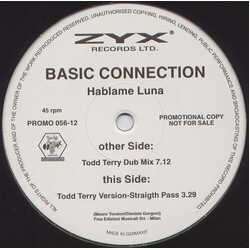Basic Connection Hablame Luna USED VINYL 12INCH 45 RPM PROMO