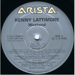 Kenny Lattimore Weekend USED VINYL 12INCH 33 S RPM