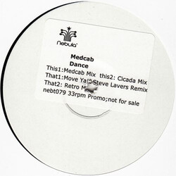 Medcab Dance USED VINYL 12INCH PROMO WHITE LABEL