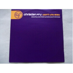 Christian Fry Won't You Stay USED VINYL 12INCH SINGLE