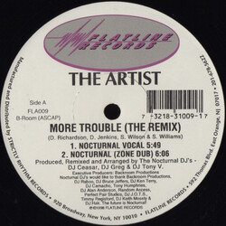 The Artist (6) More Trouble (The Remix) USED VINYL 12INCH 33 S RPM
