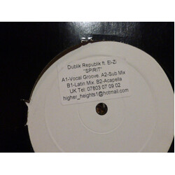 Dublik Republik Spirit USED VINYL 12INCH WHITE LABEL