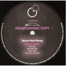 Driver / Ebony (5) Psycho Killer USED VINYL 12INCH PROMO