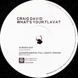 Craig David What's Your Flava? USED VINYL 12INCH PROMO