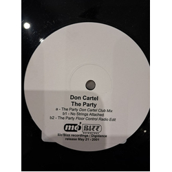 Don Cartel The Party / No Strings Attached USED VINYL 12INCH PROMO WHITE LABEL