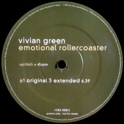Vivian Green Emotional Rollercoaster USED VINYL 12INCH PROMO