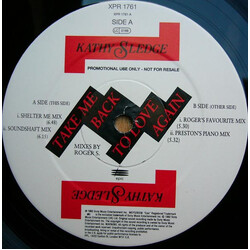 Kathy Sledge Take Me Back To Love Again USED VINYL 12INCH 45 RPM PROMO