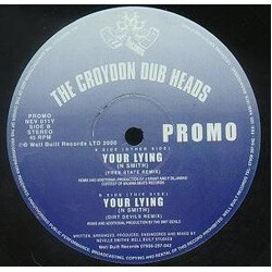 Croydon Dub Heads Your Lying USED VINYL 12INCH PROMO STEREO