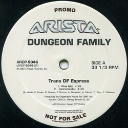 Dungeon Family Trans DF Express USED VINYL 12INCH PROMO 33 S RPM