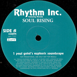 Rhythm Inc. / Nevada (16) Soul Rising USED VINYL 12INCH PROMO