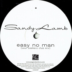 Sandy Lamb Easy No Man USED VINYL 12INCH 33 S RPM