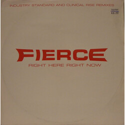 Fierce (2) Right Here Right Now USED VINYL 12INCH 33 S RPM PROMO