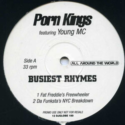 Porn Kings / Young MC Busiest Rhymes USED VINYL 12INCH 33 S RPM MAXI-SINGLE PROMO