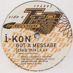 I-Kon Got A Message USED VINYL 12INCH 45 RPM