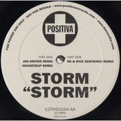 Storm Storm USED VINYL 12INCH 33 S RPM 45 RPM PROMO
