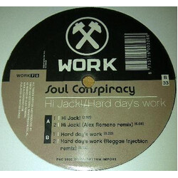 Soul Conspiracy Hi Jack! / Hard Day's Work USED VINYL 12INCH
