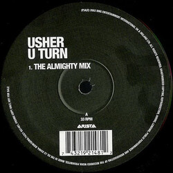 Usher U Turn USED VINYL 12INCH 33 S RPM PROMO