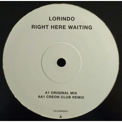 Lorindo Right Here Waiting USED VINYL 12INCH 45 RPM