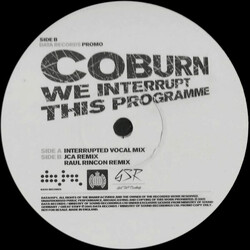Coburn We Interrupt This Programme USED VINYL 12INCH PROMO