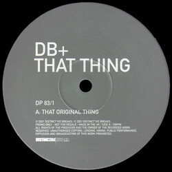 dB+ That Thing USED VINYL 12INCH 45 RPM PROMO