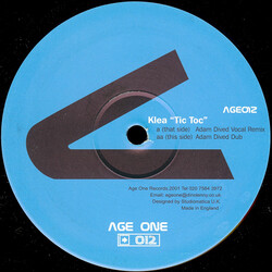 Klea Tic Toc (Adam Dived Remixes) USED VINYL 12INCH