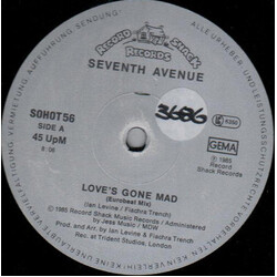 Seventh Avenue Love's Gone Mad USED VINYL 12INCH 45 RPM