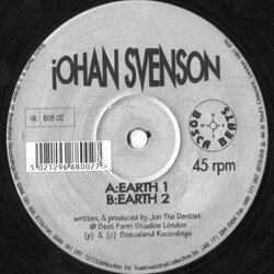 Johan Svenson Earth 1 / Earth 2 USED VINYL 12INCH 45 RPM