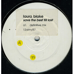 Laura Blake / One Vision Save The Best Till Last / Heaven For Everyone USED VINYL 12INCH WHITE LABEL 33 S RPM