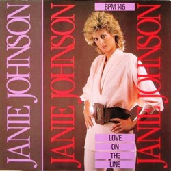 Janie Johnson Love On The Line USED VINYL 12INCH 45 RPM MAXI-SINGLE