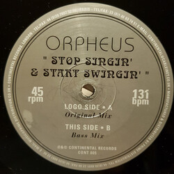 Orpheus (3) Stop Singin' & Start Swingin' USED VINYL 12INCH 45 RPM