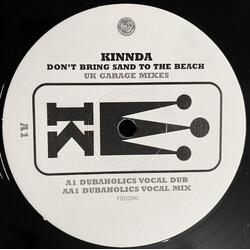 Kinnda Don't Bring Sand To The Beach (UK Garage Mixes) USED VINYL 12INCH PROMO