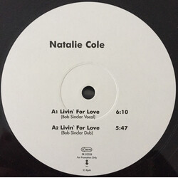Natalie Cole Livin' For Love USED VINYL 12INCH PROMO