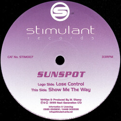Sunspot Lose Control USED VINYL 12INCH 33 S RPM
