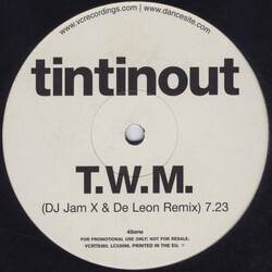Tin Tin Out T.W.M. USED VINYL 12INCH 45 RPM SINGLE SIDED PROMO