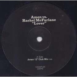 Amen! UK / Rachel McFarlane Lover USED VINYL 12INCH 33 S RPM PROMO
