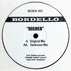 Bordello (2) Higher USED VINYL 12INCH 45 RPM PROMO WHITE LABEL