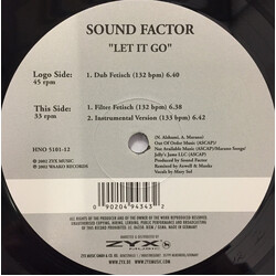 Sound Factor Let It Go USED VINYL 12INCH