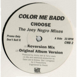 Color Me Badd Choose (The Joey Negro Mixes) USED VINYL 12INCH 33 S RPM PROMO