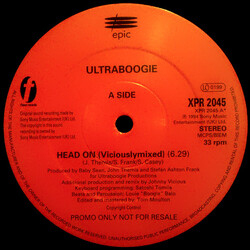 Ultra Boogie Head On USED VINYL 12INCH 33 S RPM PROMO