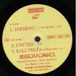 Souvlaki Inferno USED VINYL 12INCH 33 S RPM