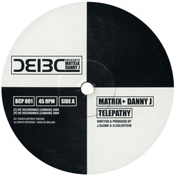Matrix / Danny Jay Telepathy / Domino USED VINYL 12INCH 45 RPM