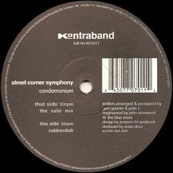 Street Corner Symphony Condomonium USED VINYL 12INCH 33 S RPM